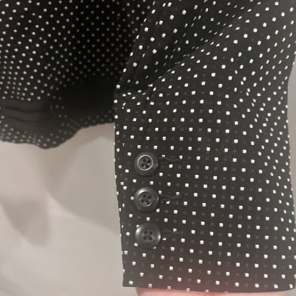 Cabi Black & White Dot Jacket, Size 4, Lined, 3/4 Sleeve - Picture 6 of 12